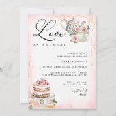 Invitation L'amour brasse la Fête des mariées - Tea Party Vin (Devant)