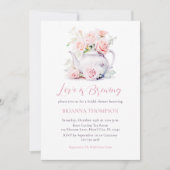 Invitation L'amour brasse la fête du thé nuptial (Devant)