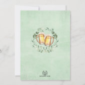 Invitation L'amour brasse la verdure Fête des mariées de bièr (Dos)