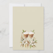 Invitation L'amour brasse le café nuptiale de douche Invitati (Dos)