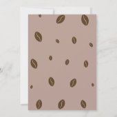 Invitation L'amour brasse le café tombent la douche nuptiale (Dos)