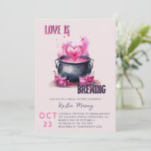 Invitation L'amour brasse le cauldron de la Fête des mariées (Debout devant)