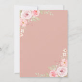 Invitation L'amour brasse le thé Jardin Fête des mariées de f (Dos)