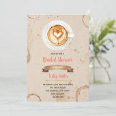 Invitation L'amour brasse l'invitation nuptiale de douche (Debout devant)