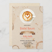 Invitation L'amour brasse l'invitation nuptiale de douche (Devant / Derrière)