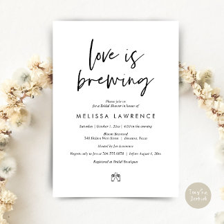 Invitation L'amour brasse, Perfect Fête des mariées Bière Par