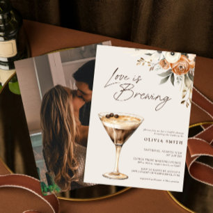 Invitation L'amour brasse Photo Espresso Martini Douche