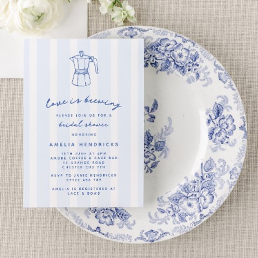 Invitation L'amour brasse Presse Italienne Doodle Fête des ma