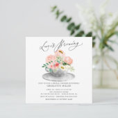 Invitation L'amour brasse rose Floral Bridal Tea Shower Invi (Debout devant)