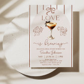 Invitation L'Amour Brown Whimsical Est De Brûler La Fête des 