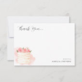 Invitation L'amour, c'est du Merci de Fête des mariées douce (Devant)