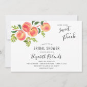 Invitation L'amour comme sucré comme une pêche nuptiale invit (Devant)