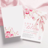 Invitation L'amour dans la Fête des mariées de boue de fleurs