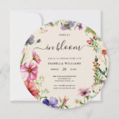 Invitation L'amour dans la Fête des mariées de printemps en f (Devant)