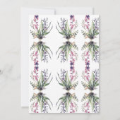 Invitation L'amour dans la Fête des mariées en fleur (Dos)