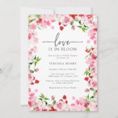 Invitation L'amour dans la Fête des mariées en fleur (Devant)