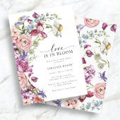 Invitation L'amour dans la Fête des mariées en fleur