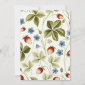 Invitation L'amour dans la Fête des mariées en fleur (Dos)