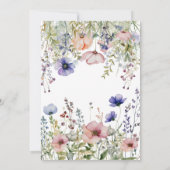 Invitation L'amour dans la Fête des mariées en fleur (Dos)