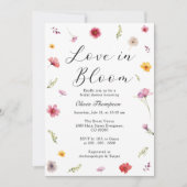 Invitation L'amour dans la Fête des mariées en fleur (Devant)