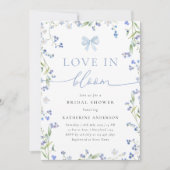 Invitation L'amour dans la Fête des mariées Fleur sauvage ble (Devant)
