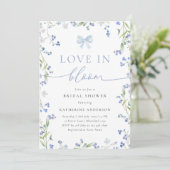 Invitation L'amour dans la Fête des mariées Fleur sauvage ble (Debout devant)