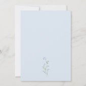 Invitation L'amour dans la Fête des mariées Fleur sauvage ble (Dos)