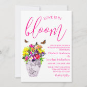 Invitation L'amour dans la floraison Mariage (Devant)