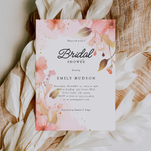 Invitation L'amour dans la floraison nuptiale de douche Invit