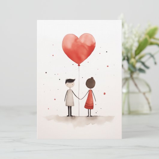 Invitation L'amour dans la simplicité (Debout devant)