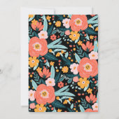 Invitation L'amour dans le Baby shower en pleine floraison In (Dos)