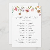 Invitation L'amour dans le Fleur sauvage en fleur préférerait (Devant / Derrière)