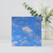Invitation L'amour dans le Mariage aérien (Debout devant)