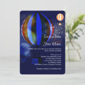 Invitation L'amour dans l'Mariage du soir des ballons d'air (Debout devant)