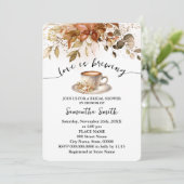 Invitation L'amour d'automne brasse Fête des mariées Café Bar (Debout devant)