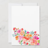 Invitation L'amour de Boho orange est dans la floraison fleur (Dos)