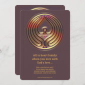 Invitation L'amour de Dieu - 002 (Devant / Derrière)