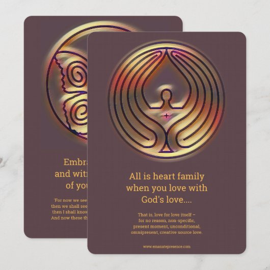 Invitation L'amour de Dieu - 003 (Devant / Derrière)