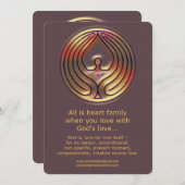 Invitation L'Amour de Dieu - 006 (Devant / Derrière)