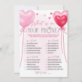 Invitation L'amour de Galentine est dans le jeu de téléphone  (Devant)