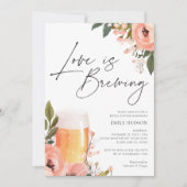 Invitation L'amour de la bière brasse l'invitation de la douc (Devant)