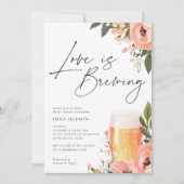 Invitation L'amour de la bière brasse l'invitation de la douc (Devant)