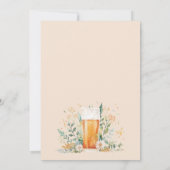 Invitation L'amour de la bière est la fête de l'engagement (Dos)