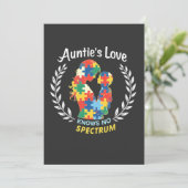 Invitation L'amour de la tante n'a pas de Sensibilisation sur (Debout devant)