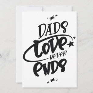 Invitation L'amour de papa ne finit jamais