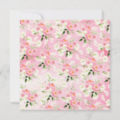 Invitation L'Amour Des Blossoms Du Printemps Est Dans L'Invit (Dos)