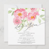 Invitation L'Amour Des Blossoms Du Printemps Est Dans L'Invit (Devant)