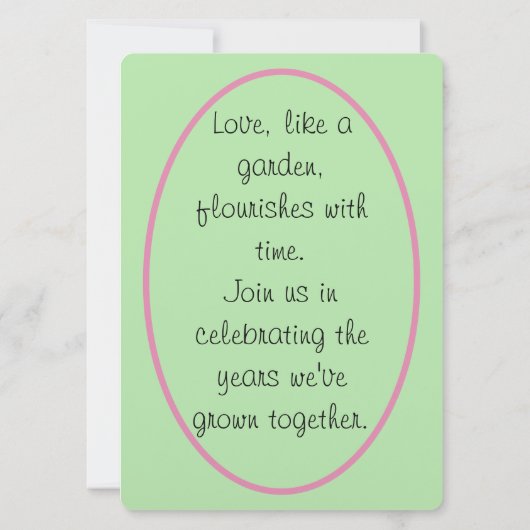 Invitation L'amour devient plus fort : Célébrer une étape spé (Dos)