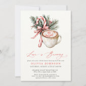 Invitation L'Amour d'hiver brasse la Fête des mariées de la B (Devant)