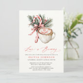 Invitation L'Amour d'hiver brasse la Fête des mariées de la B (Debout devant)